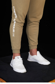 Grigory brown sweatpants calf dressed sports white sneakers 0008.jpg